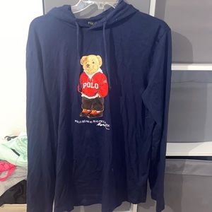 Blue polo long sleeve